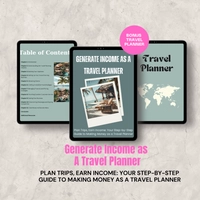 Cover Image: “Generate Income as A Travel Planner eBook Cover”